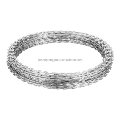 Proteção de isolamento rodoviário Anti-climb Soldado Blade Razor Wire Fence com 900mm bobina e 7,5cm-15cm Barb Distância
