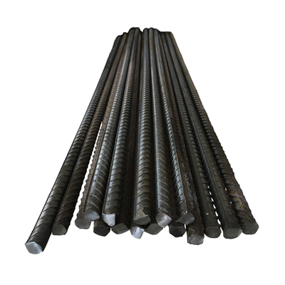 HRB400 HRB335 Rebar de aço D10 D12 D16 D20 Barra redonda deformada comprimento 6m 8M 9m 12M para reforço de concreto