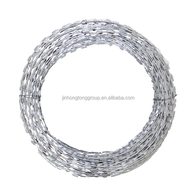 Galvanizado a quente 500m Double Strand Razor Barbed Wire Barricada de arame farpado de alta resistência à tração