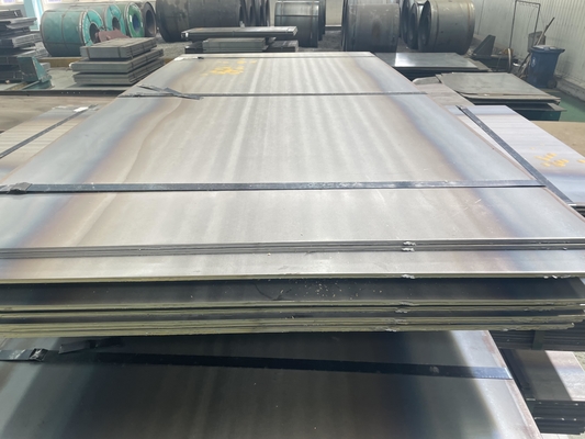 Dobragem de chapas de aço carbono de grande porte 2*1250*6000mm Q355 SS400 Q195 laminadas a quente
