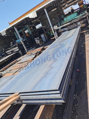 Grande inventário certificado ISO9001 de chapas de aço carbono Q355 SS400 Q195 para construção e fabricação de tubos