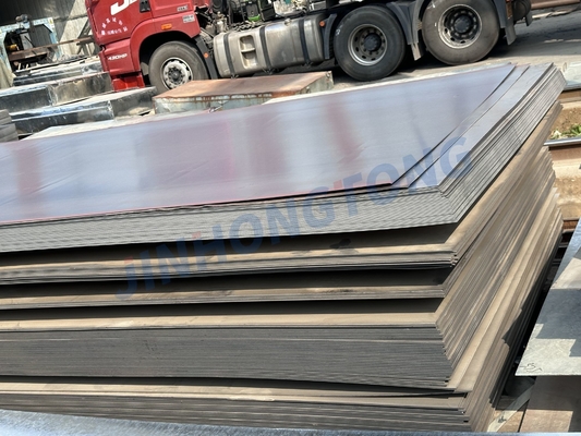 Grande inventário certificado ISO9001 de chapas de aço carbono Q355 SS400 Q195 para construção e fabricação de tubos