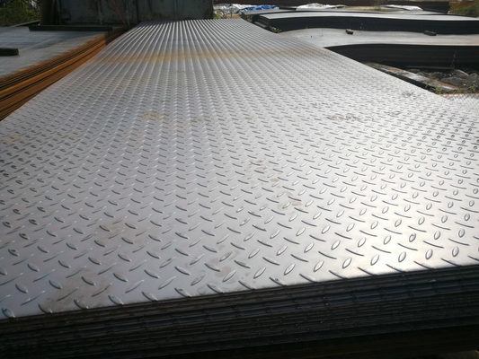 Prime Tear Drop Pattern Placa de aço a quadros para a construção naval
