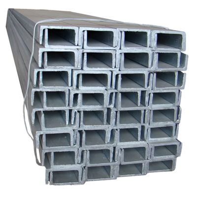Aço em forma de U não ligado para construção e carbono mecânico estrutural não perforado JIS G3101 SS400 SS540