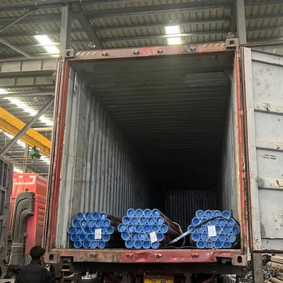 ISO9001 Certificado ASTM A53 Tubo de aço de carbono sem costura P235GH Tubos de aço pintados de preto