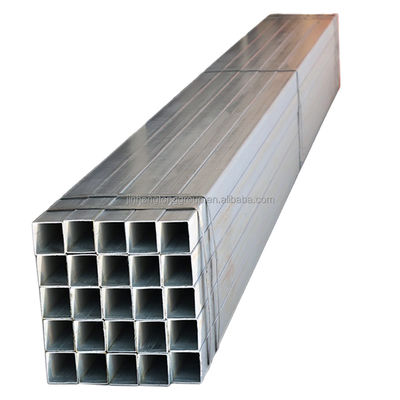 Q195/Q215/Q235/Q345/SS400 Grau de zinco revestido Gi Tubo de ferro galvanizado de aço de secção oca Tubo quadrado com 0,8 20 mm de espessura