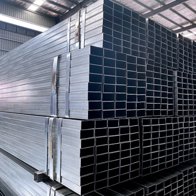 Tubos de aço quadrados galvanizados a quente Tubos de aço rectangulares de aço ocos Tipo Q195/Q215/Q235/Q345/SS400 Galvanizados