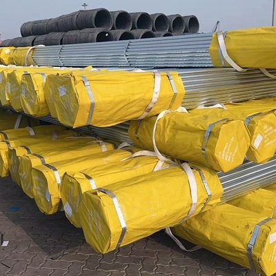 Tamanho personalizado G60 G90 Tubo de aço galvanizado revestido com zinco com tolerância de ± 1% e comprimento de 12 m Técnica de laminado a quente