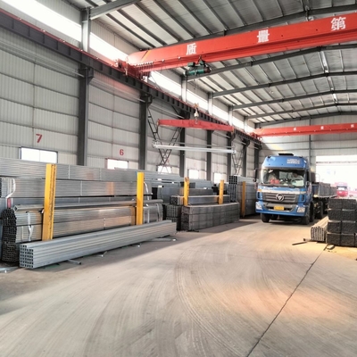 Fornecimento de tubos de aço GI galvanizados de tubos de aço GI retangulares de secção oca com estrutura de construção