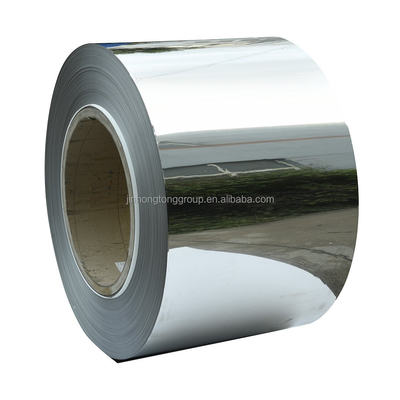 Fita de aço inoxidável de fornecimento direto 1.4310 0,2 mm espessura 304 316 201 SS Fita de aço sem costura Dimensão personalizada NO. 3 Superfície