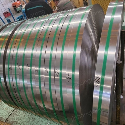 Fita de aço inoxidável de fornecimento direto 1.4310 0,2 mm espessura 304 316 201 SS Fita de aço sem costura Dimensão personalizada NO. 3 Superfície