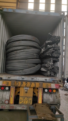 Rebarras de aço com roscas redondas HRB400 HRB500 6mm 8mm 10mm 12mm 16mm 20mm 25mm 50mm para estruturas de concreto armado
