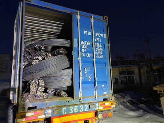 6 mm-12 mm Diâmetro Q235/Q345/SS400/ST37-2/ST52/Q420/Q460/S235JR/S275JR/S355JR Rebar de aço para estruturas de edifícios de concreto