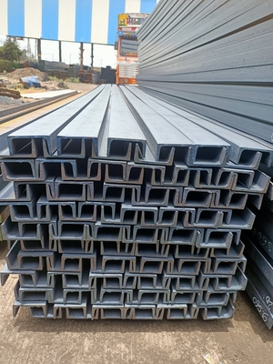 CIF/CFR/FOB/EX-WORK Term U-Channel Carbon Steel for Supporting System ASTM Standard Q235 Q345 SS400 0,8 mm-3,0 mm espessura