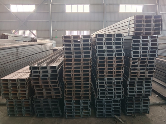 CIF/CFR/FOB/EX-WORK Term U-Channel Carbon Steel for Supporting System ASTM Standard Q235 Q345 SS400 0,8 mm-3,0 mm espessura