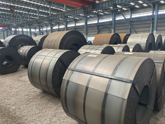 Não ligado Astm A36 A53 Q195 S235jr Q235 Q345 2mm 4mm 6mm 10mm Skin Pass Black Roll Hot Rolled Mild Ms Carbon Steel Coil
