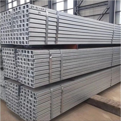 Q235 Q345 SS400 Material U-Channel aço carbono 0,8 mm-3,0 mm espessura 100% Tolerância testada ± 1% para sistema de suporte