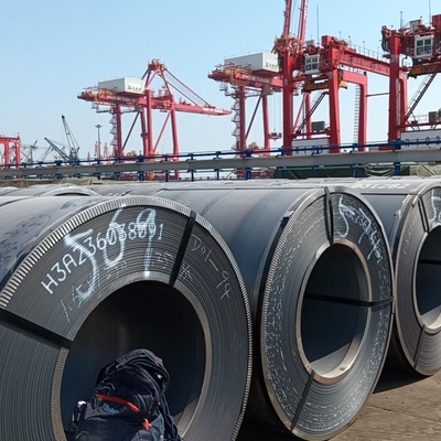 BS EN GB AiSi ASTM DIN JIS Standard High Hardness Hot Rolled Carbon Steel Coil com passagem de pele e sem benefício