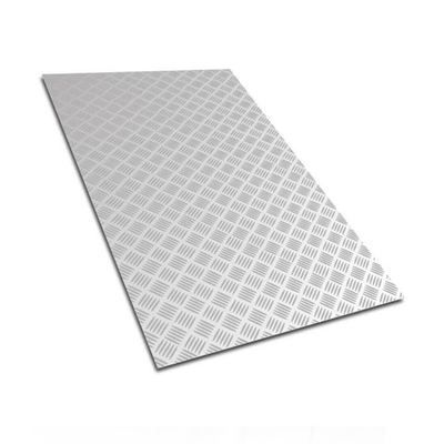 Alta resistência 6mm 10mm Chackered Aluminum Sheet 6061 6063 6082 6A02 Aluminum Checker Plate para estrutura