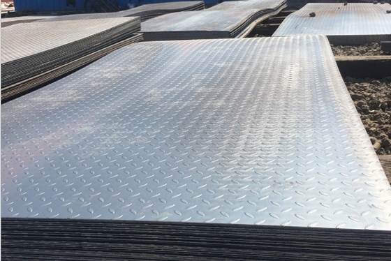 Bom preço SS400 Q235 Q345 Aço carbono Padrão de gota de lágrima Chapa a quadros Chapa a quadros galvanizada Chapa/folhas chapas de chapas