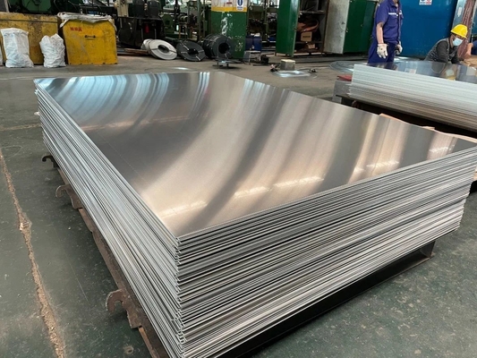 Folha/placa de aço de alumínio anodizado 1050 1060 1100 2A12 3003 5052 5083 5754 6061 6063 8011 7075 T6 H32 H24 O H112 Polido de superfície
