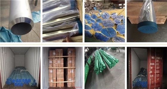 ASTM 301 302 304 305 304L 316 316L tubos de aço inoxidável industriais laminados a quente