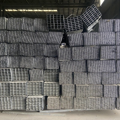 Tubos quadrados de aço Ms Tubos quadrados de aço 4x4 Peso Tubos metálicos Galvanizados Quadrados Preço por Kg