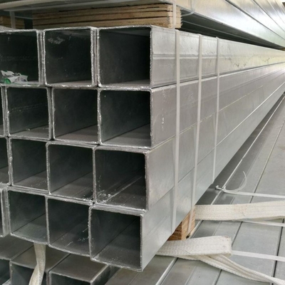 Tubos quadrados 50x50mm Tubos de ferro retangulares pretos 1,8 mm Espessura Tubos quadrados galvanizados a quente