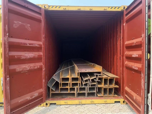 Material de construção Casa Estrutural Feixe de aço carbono laminado a quente 10 X 10 6m Feixe de secção H I