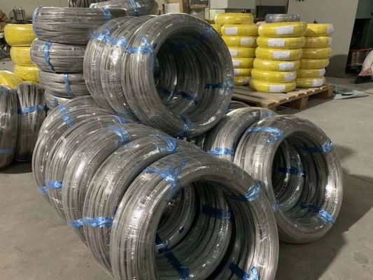 304 316 201 316 l 430 420 309 S Fio enrolado de aço inoxidável brilhante 410 ss fio 0,13 mm fio de aço inoxidável para fabricação