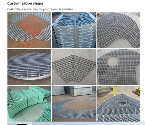 Preço de fábrica Q235 25mm 30mm 32mm 40mm materiais de construção grelhas de aço galvanizado para plataforma