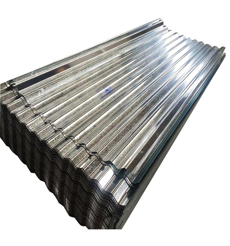 SGCC/SGCD/SGCE/DX51D/DX52D/S250GD/S280GD/S350GD/G550/SPCC Chapas de telhado galvanizadas de metal 1 tonelada Chapas de telhado de aço galvanizado