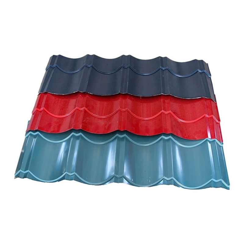 AISI/ASTM/JIS/EN/GB Padrão Ppgl Folha de telhado de aço galvanizado revestida de cor para telhado de largura personalizada de cor cinzenta