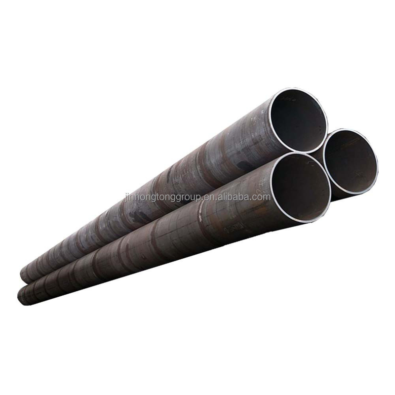 Tubo de aço carbono soldado em espiral para o serviço de processamento de gasodutos e oleodutos de gás natural Espessura de corte 0,5-80