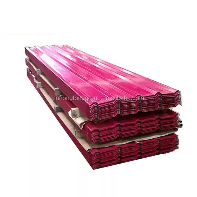 2001-3600mm comprimento folha de telhado revestida de cor de vinho vermelho nas Filipinas folha corrugada Ppgi para construção avançada