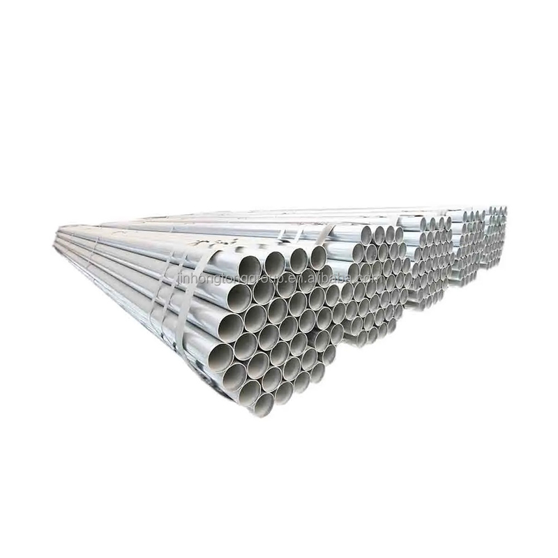 Acero estrutural ASTM A36 Q235 Tubo de aço galvanizado redondo com certificado CE e revestido com zinco 200-700 g/m2