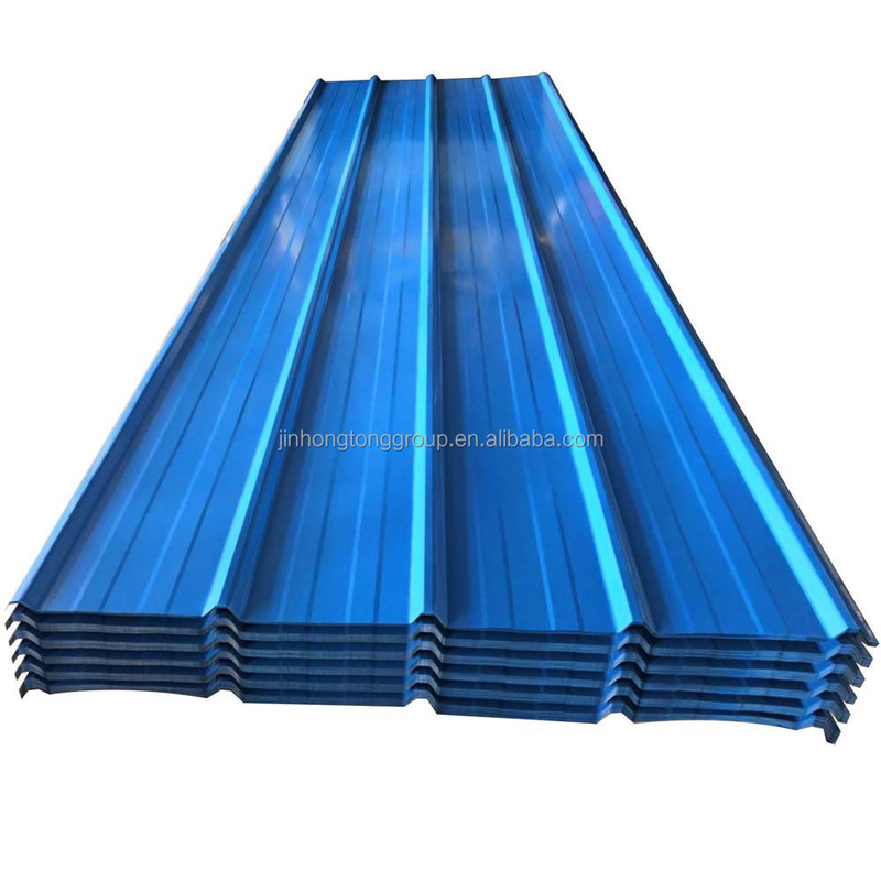 Materiais de construção de telhados de desempenho duradouro grau DX51D DX52D SGCC Chapa de telhado de metal galvanizado ondulado