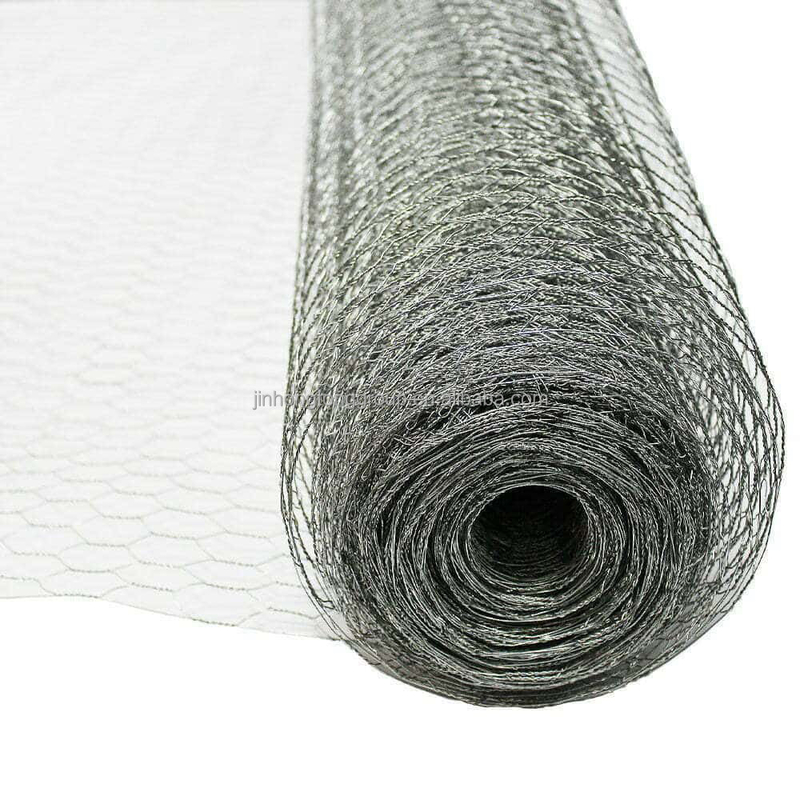 Galvanizado 60 80mm aço Grelha de rede de frango Fazenda Triple Twist PVC revestido Hexagonal Wire Mesh Twill Tecer e cortar ao tamanho