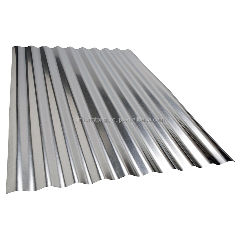 SGCC SPCC SECC DX51D Grau 4x8 Folha galvanizada corrugada Folha de telhado de zinco metálico com tipo de spangle zero