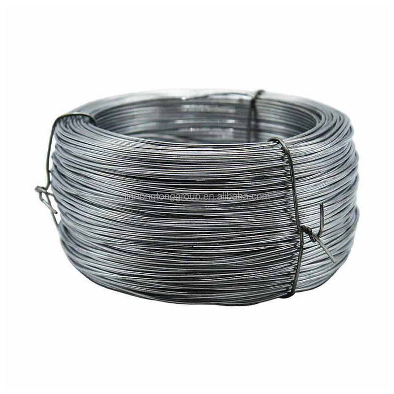 0.38-4mm Diâmetro da bobina fio de ferro prata eletro galvanizado 2mm fio galvanizado para ligação duradoura