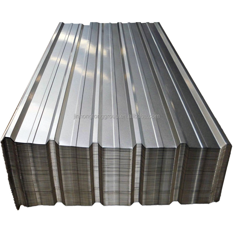 Z61-Z90 Revestimento de azulejos de telhado de aço Gi Plate Tipo T azulejos ondulados Tamanho personalizado e azulejos DX51D chapas de telhado galvanizadas