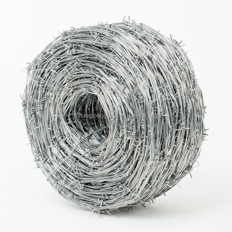 500 metros de arame farpado galvanizado para cercas Amostra de fio de diâmetro 1,4 mm-2,6 mm galvanizado