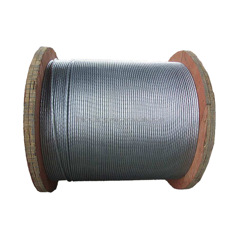 Peso da bobina 10kg-800kgs/bobina 6x36 6x19 Guincho guindaste elevação corda de arame de aço Custom galvanizado aço carbono CCS corte livre