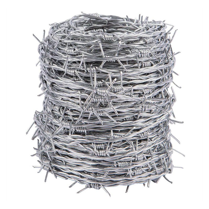 Arame farpado galvanizado a quente para construção de rede de proteção de vedação de segurança PVC revestido de ferro 50kg certificado BSCI