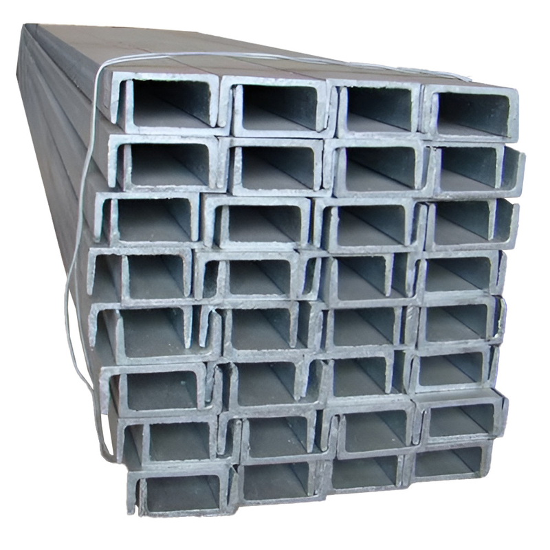Aço em forma de U não ligado para construção e carbono mecânico estrutural não perforado JIS G3101 SS400 SS540