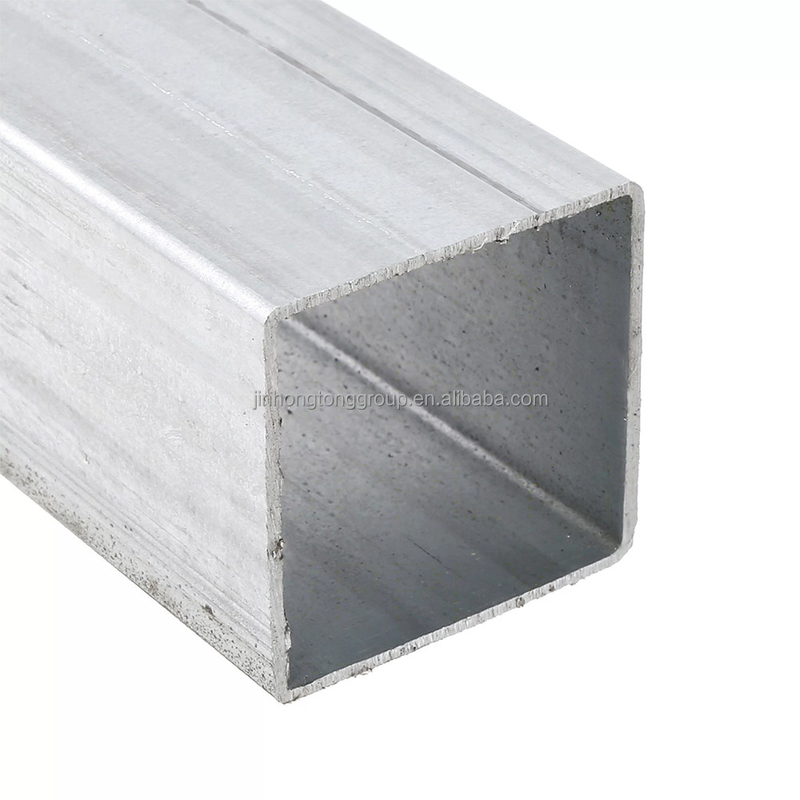 Q195 Q355 Tubos de aço galvanizados quadrados Gi Tubos de ferro retangulares ASTM A36 com protetor de ponta de tubo de plástico