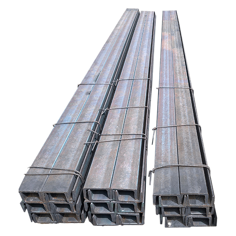 Beiras de aço galvanizadas de canal em forma de U não perfuradas Amostragem livre para Q235B SS400 Q345B