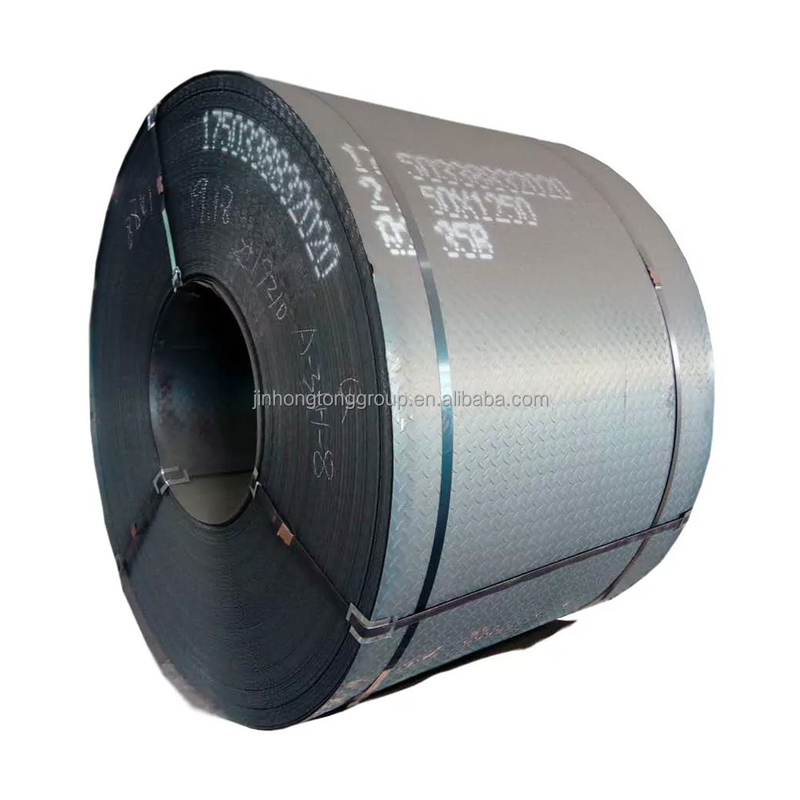 Cor Natural Espessura Q235 Rolante Quente Carbono Diamante Padrão de Aço Chaquered Folha resistente ao desgaste Placa de aço Antiderrapante Placas de aço bobina