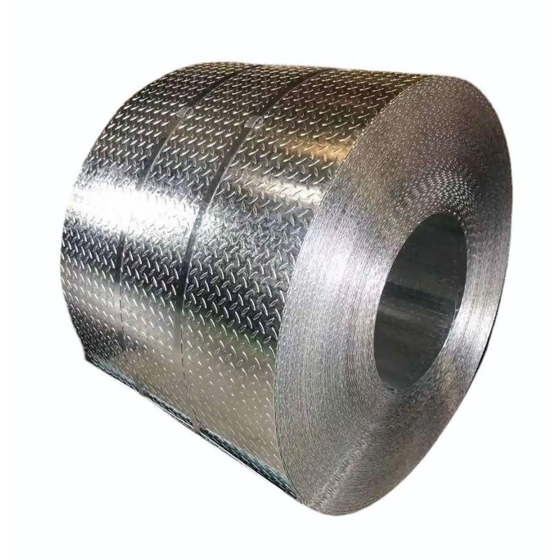 Aço laminado a quente durável A36 bobina de aço quadriculada,ST52 placa de aço suave, S235JR chapa quadriculada Opções confiáveis e de alto desempenho