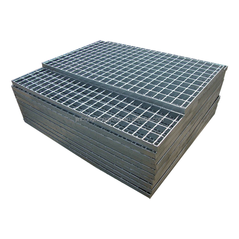 Material padrão Q235 201 304 316 Grelhas de aço galvanizado para piso, cobertura de esgoto, drenagem, grelha, plataforma